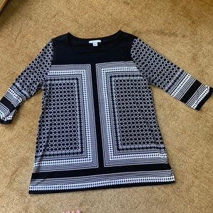 CJBanks black and white tunic size X